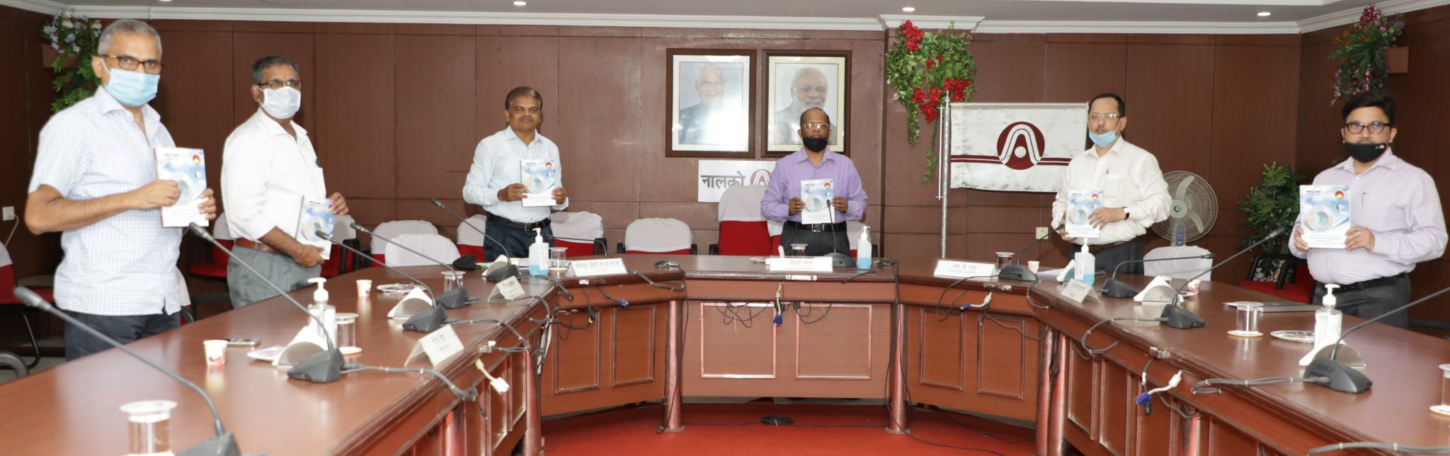 A Book on ‘Compendium of Guidelines on Works, Goods & Services-A Ready Reckoner’, was released by CMD, NALCO.